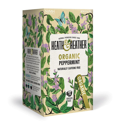 Heath and Heather Organic Peppermint Tea Hiba Health Foods