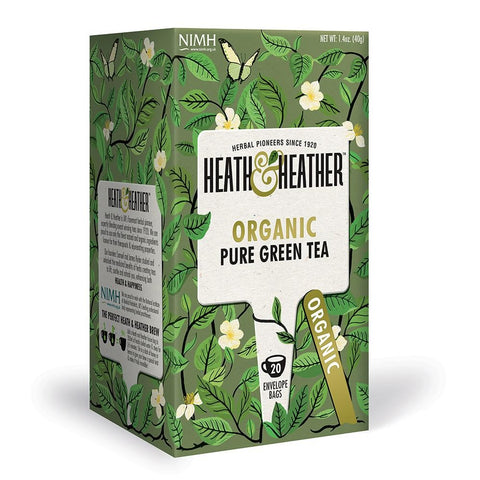 Heath and Heather Organic Pure Green Tea Hiba Health Foods