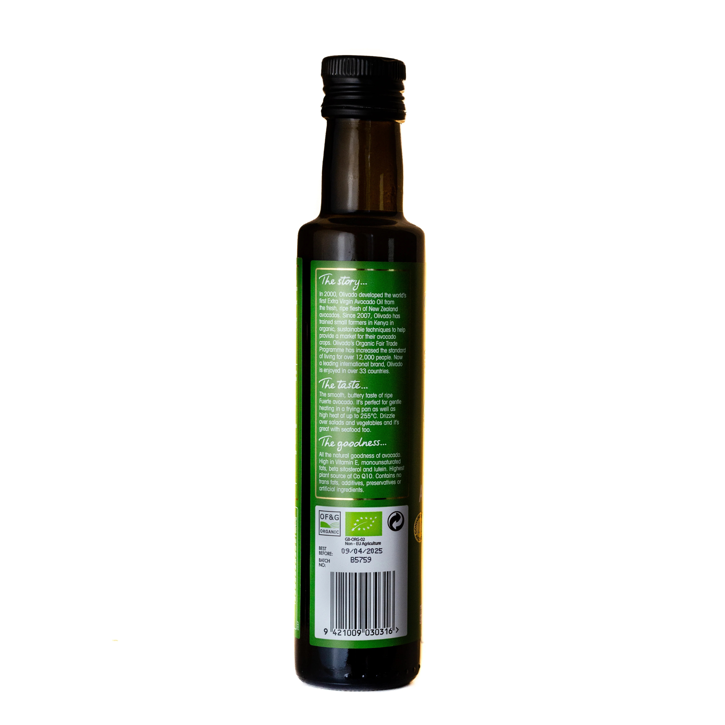 Olivado Extra Virgin Avocado Oil 250ml Hiba Health Foods