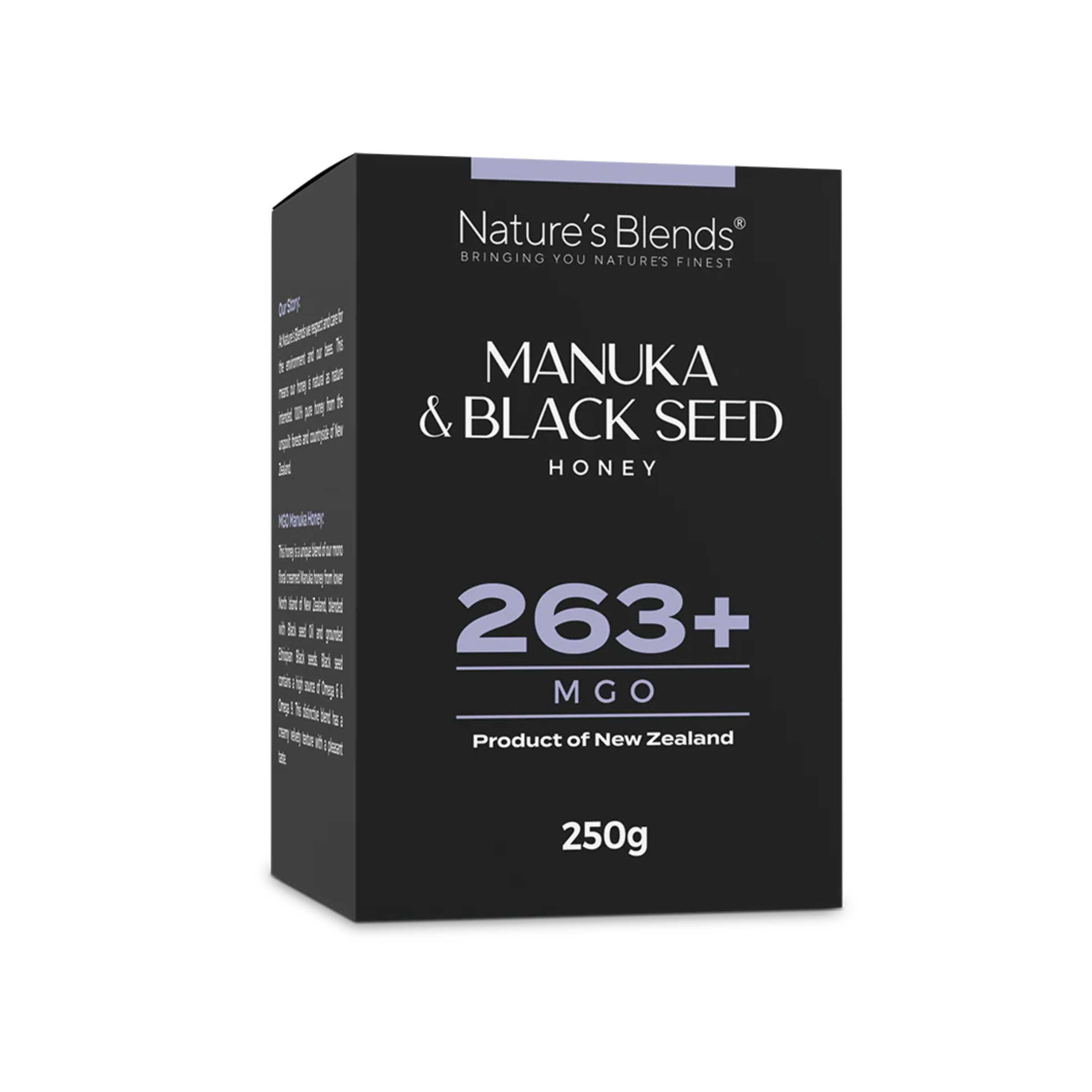 Nature's Blends Manuka & Black Seed Honey MGO 263+ - 250g