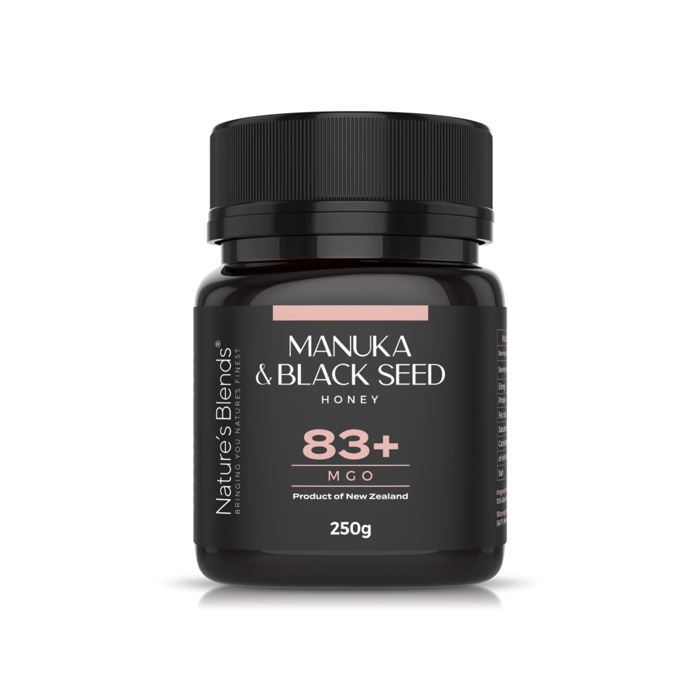 Nature's Blends Manuka & Black Seed Honey MGO 83+ - 250g