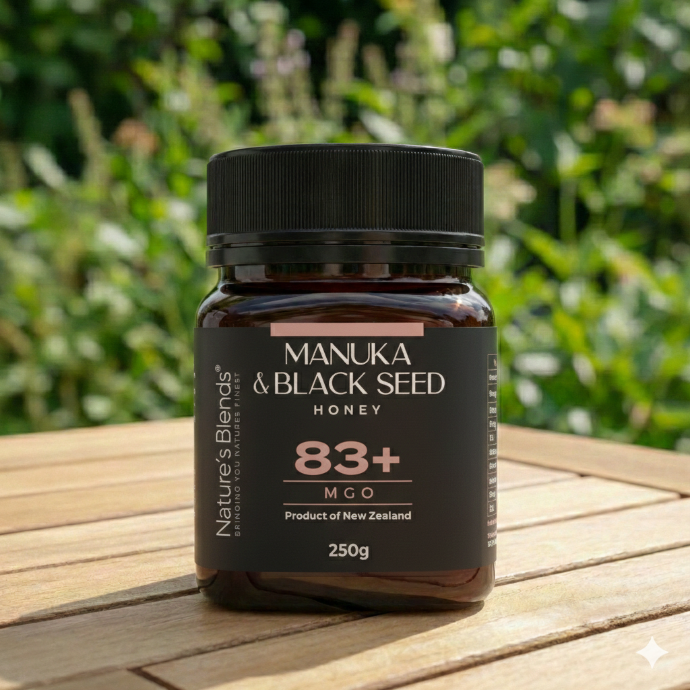 Nature's Blends Manuka & Black Seed Honey MGO 83+ - 250g