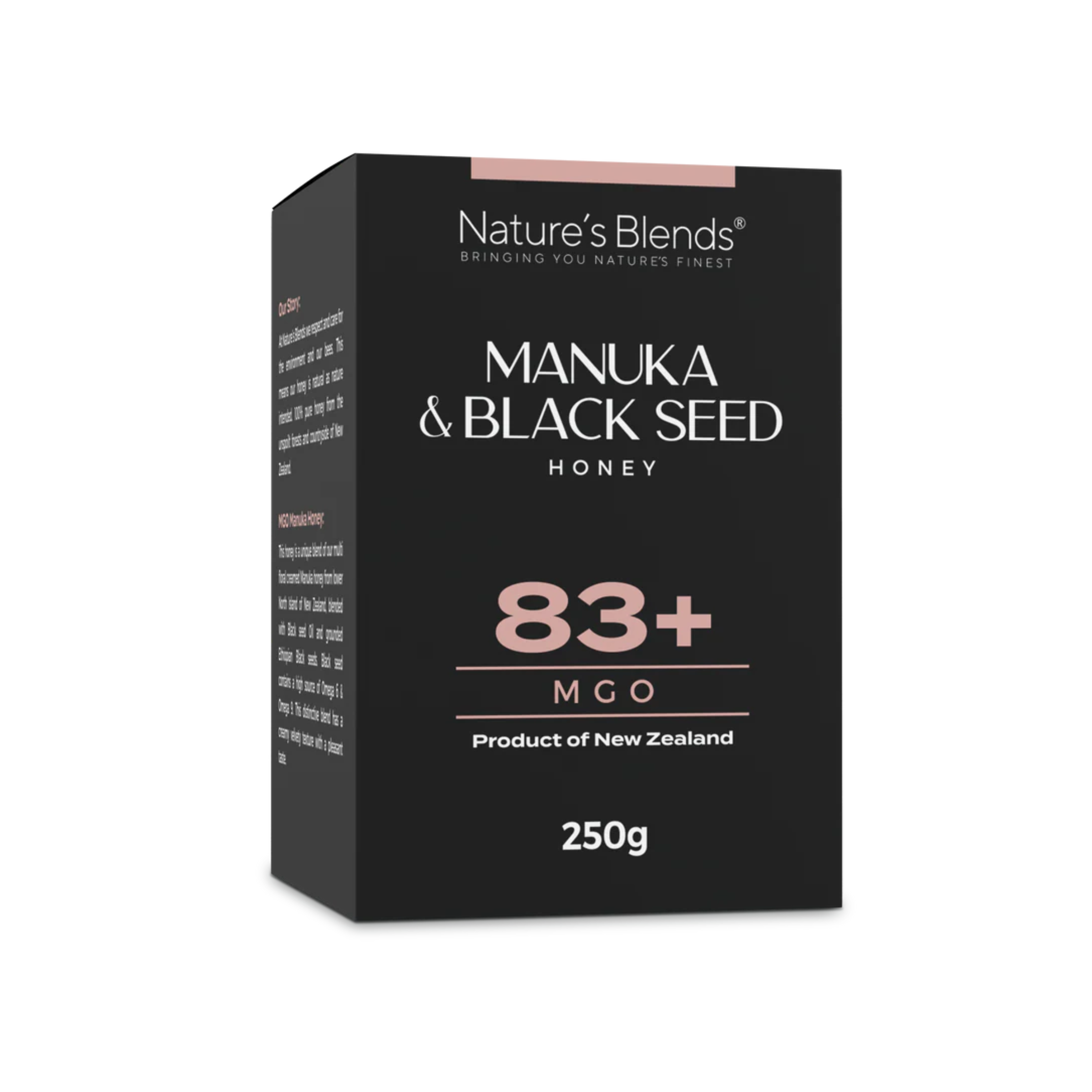 Nature's Blends Manuka & Black Seed Honey MGO 83+ - 250g