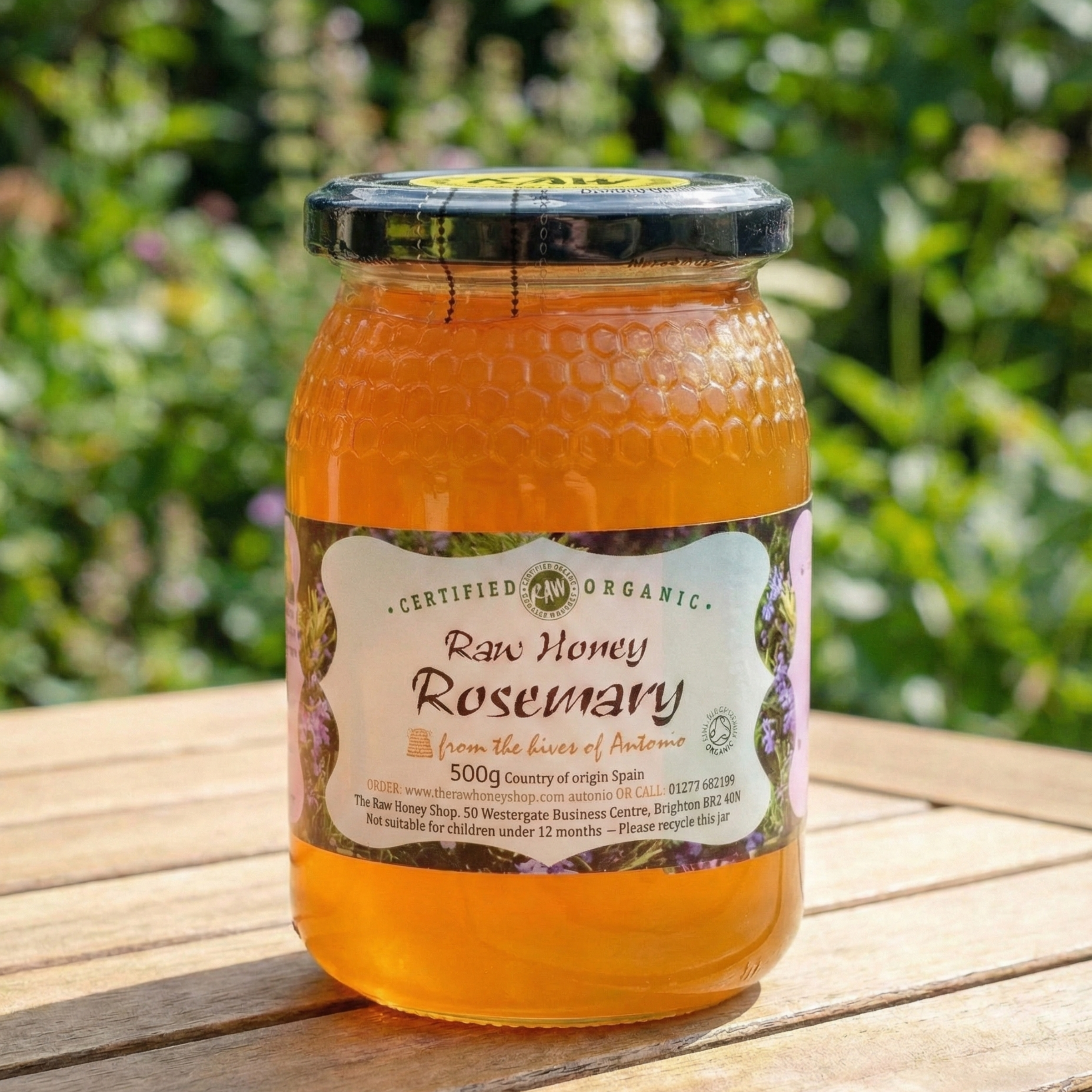 Raw Organic Rosemary Honey 500g/1kg