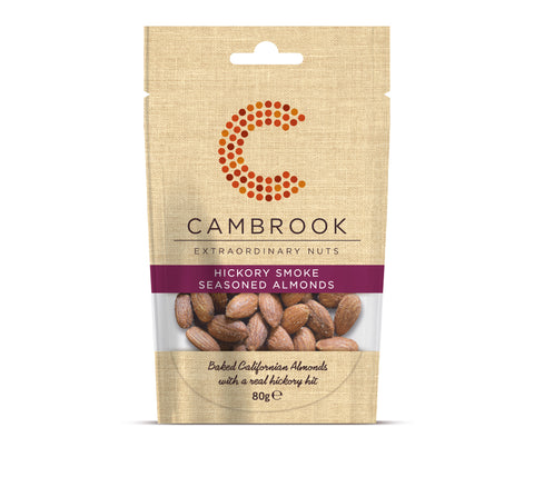 Cambrook Hickory Smoke Seasoned Almonds - 80g