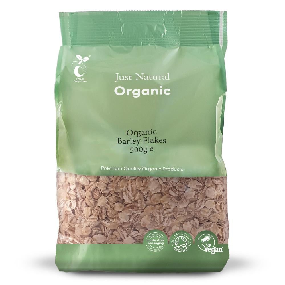 Just Natural Organic Barley Flakes - 500g