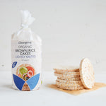 Organic Brown Rice Cakes Lightly Salted Wholegrain - 120g, Hiba Health Food
