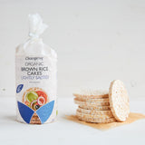 Organic Brown Rice Cakes Lightly Salted Wholegrain - 120g, Hiba Health Food