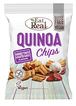 Quinoa Chips - Sunder Tomato & Roasted Garlic - 25g, Hiba Health Food