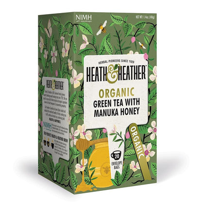 Heath and Heather Green Tea with Manuka Honey Hiba Health Foods