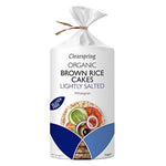 Organic Brown Rice Cakes Lightly Salted Wholegrain - 120g, Hiba Health Food